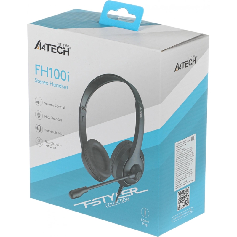 A4Tech FH100I (STONE BLACK)