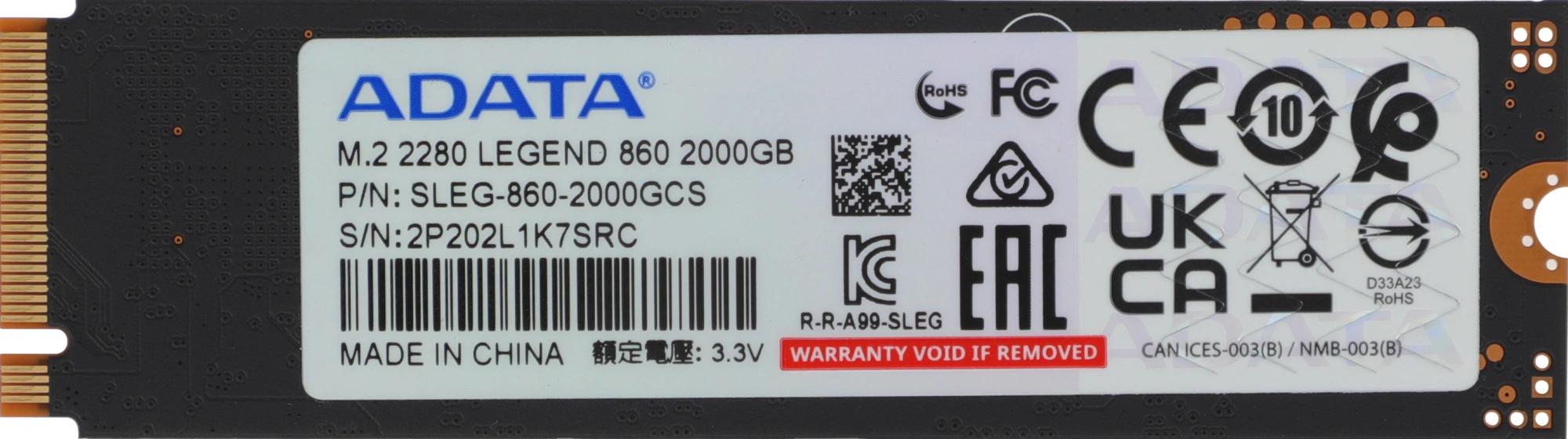 ADATA SLEG-860-2000GCS