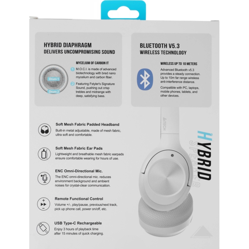 A4Tech BH220 WHITE
