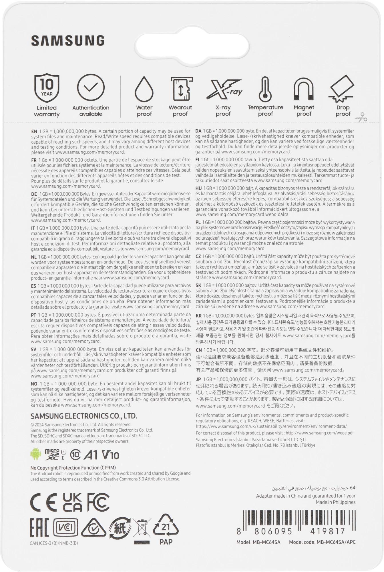 Samsung Electronics MB-MC64SA