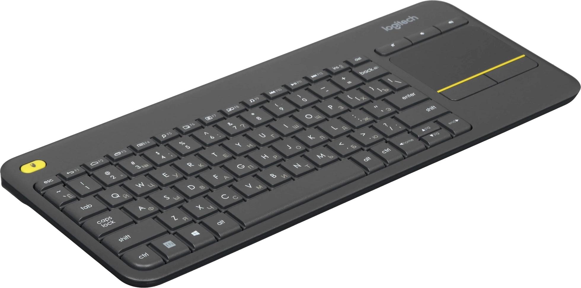 920-007173 Logitech Клавиатура K400 Wireless Touch Plus Keyboard RU/LAT