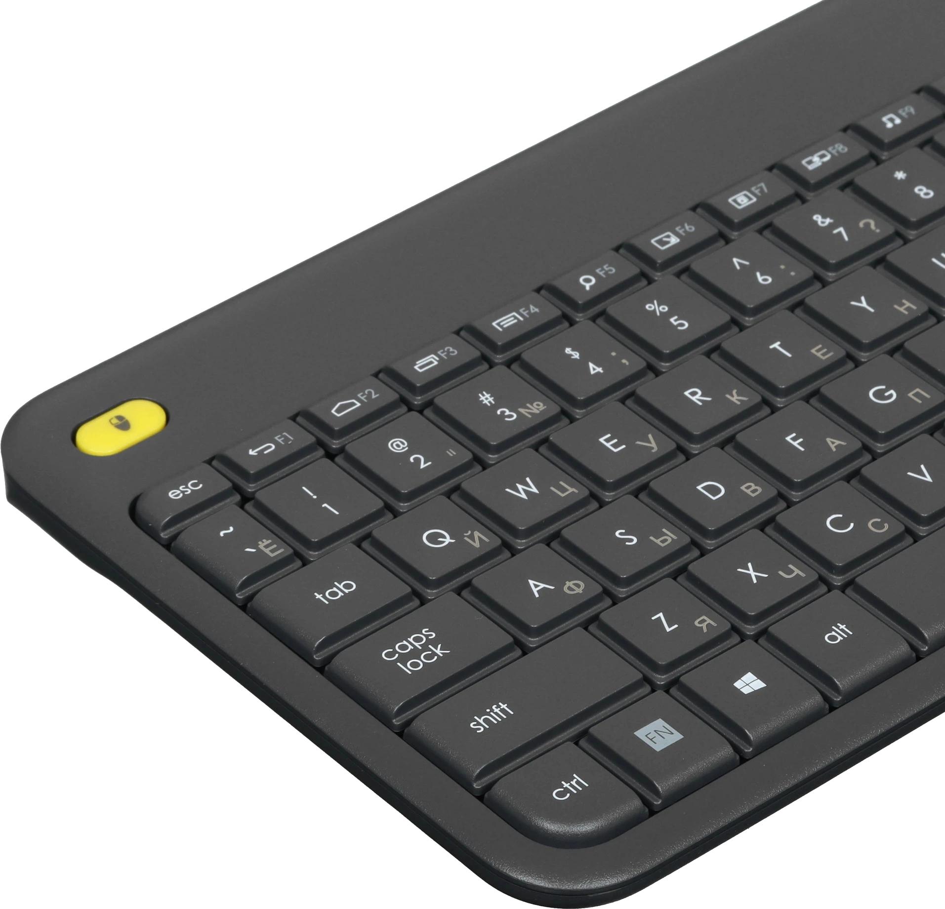 920-007173 Logitech Клавиатура K400 Wireless Touch Plus Keyboard RU/LAT