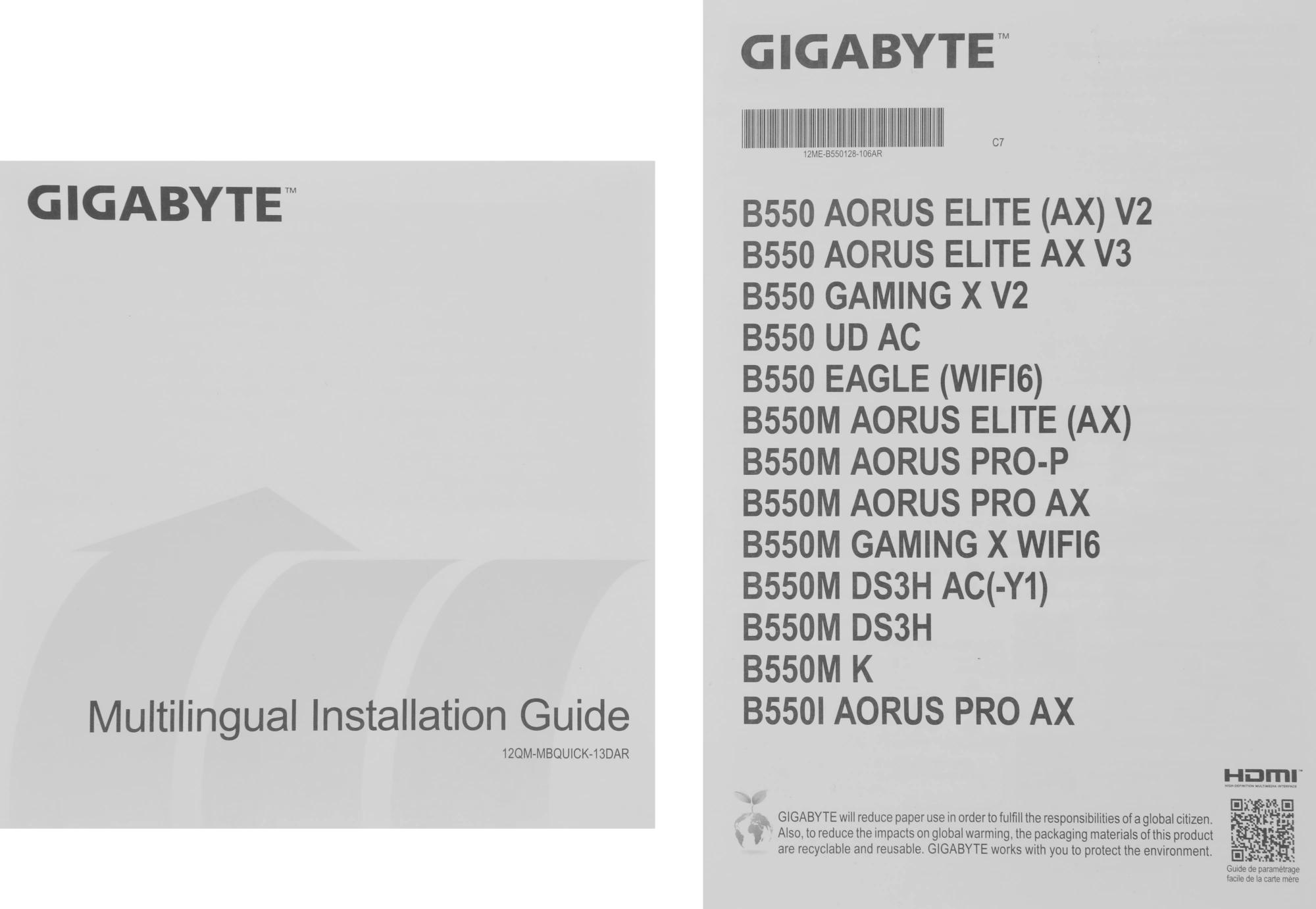 Gigabyte B550 EAGLE