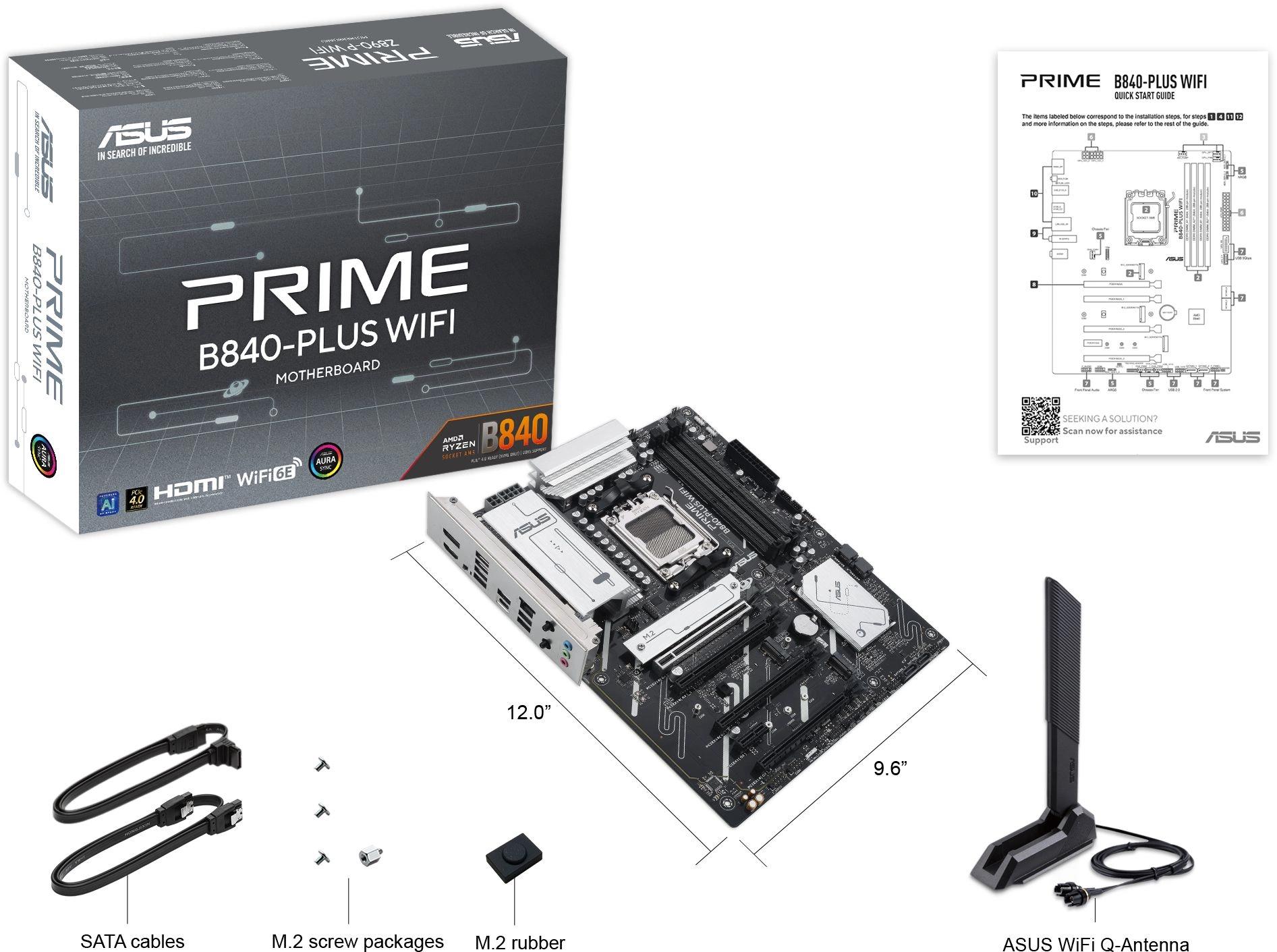 Материнская плата ASUS PRIME B840-PLUS WIFI