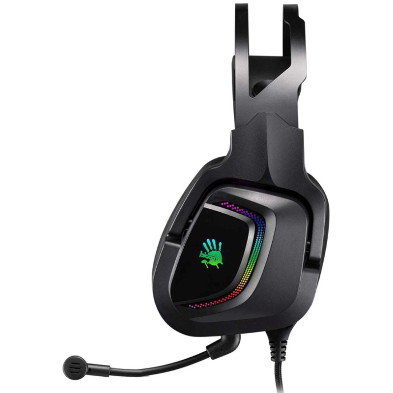 Наушники с микрофоном A4Tech Bloody G570 черный/серый 2м мониторные USB оголовье (G570 (BLACK+GREY) USB)