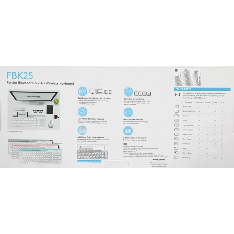 A4Tech FBK25 WHITE