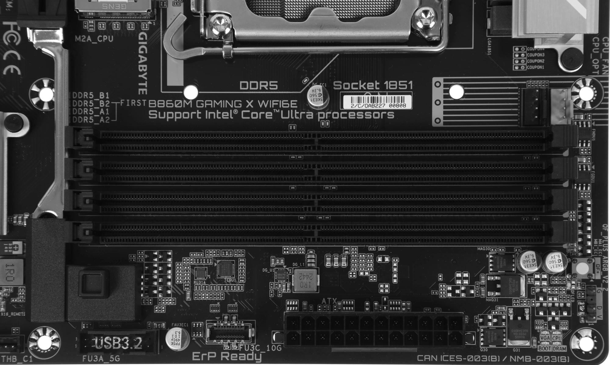 Gigabyte B860M GAMING X WIFI6E