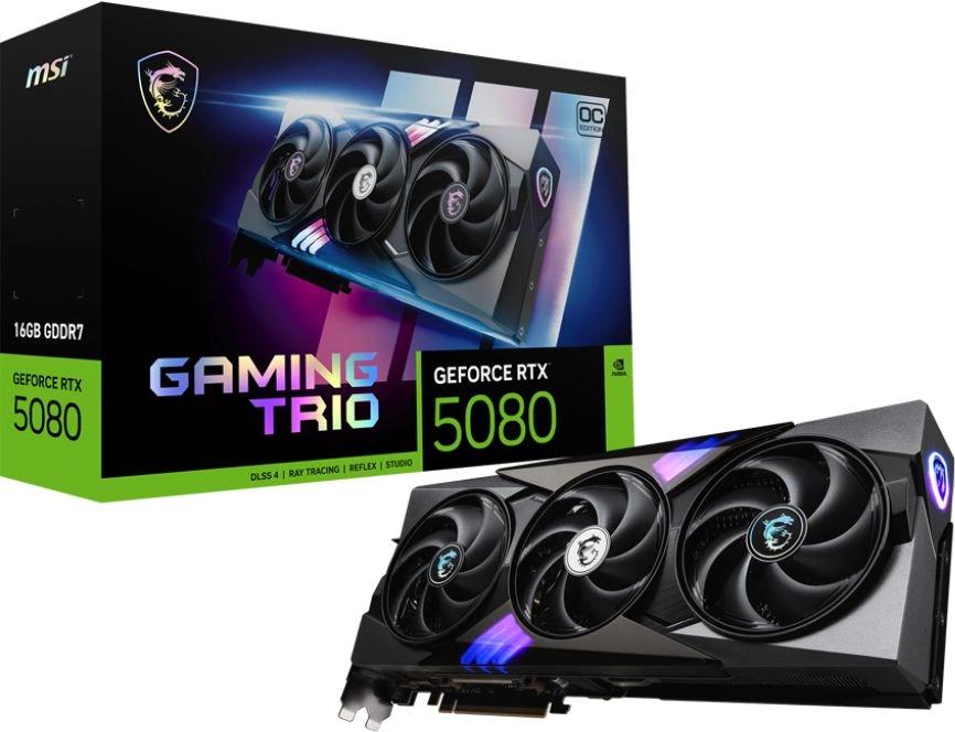 Видеокарта MSI RTX 5080 16G GAMING TRIO OC