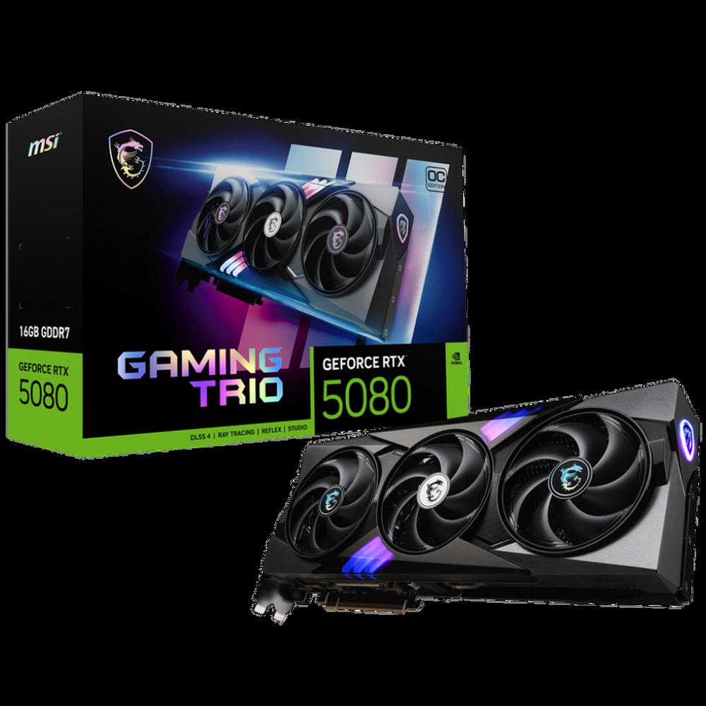 Видеокарта MSI RTX 5080 16G GAMING TRIO OC
