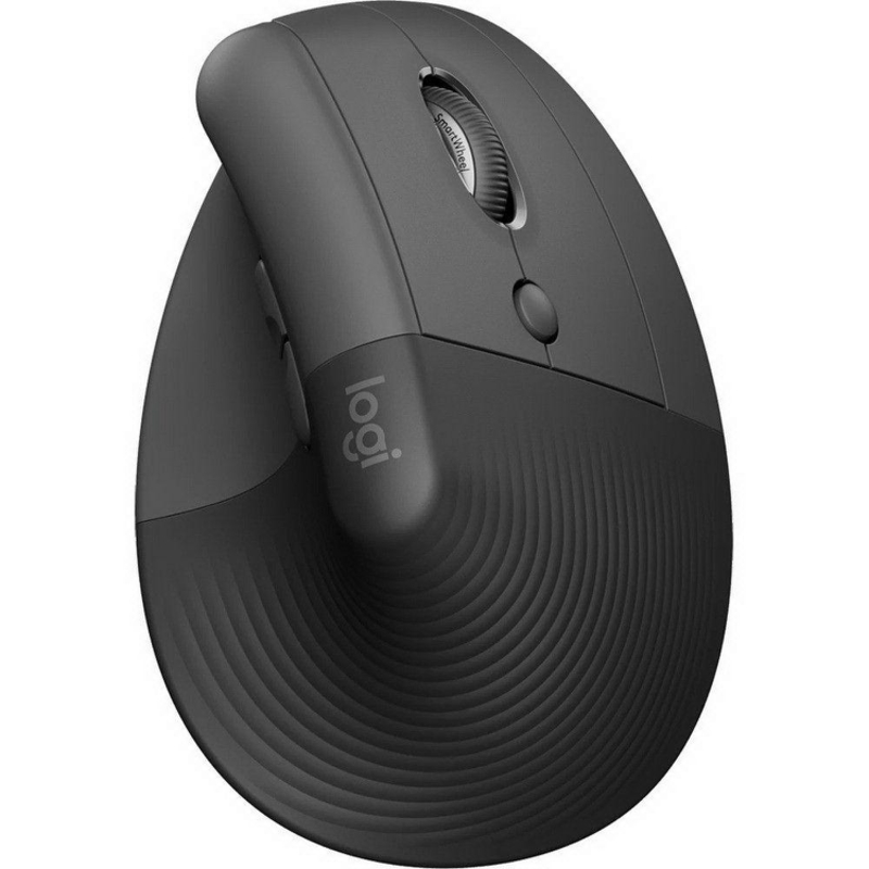Logitech Wireless Mouse LIFT Vertical Ergonomic, Bluetooth, 2.4GHz (Bolt USB receiver), Black, CN, [910-006485]
