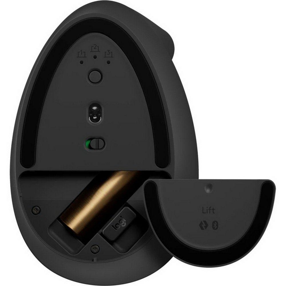 Logitech Wireless Mouse LIFT Vertical Ergonomic, Bluetooth, 2.4GHz (Bolt USB receiver), Black, CN, [910-006485]