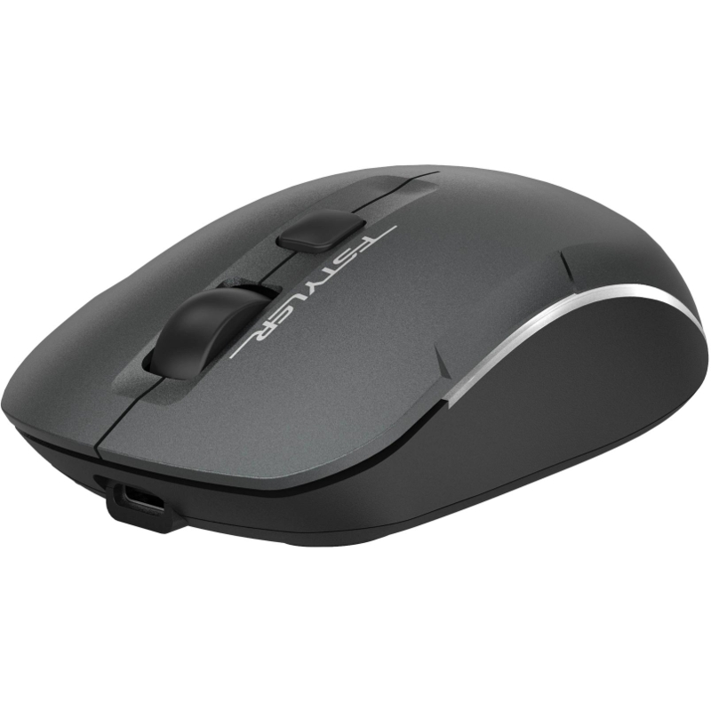 Мышь Wireless A4Tech Fstyler FB26CS Air2 серая/черная, оптическая (2000dpi), BT/Radio, USB, для ноутбука, (4but) (2011600)
