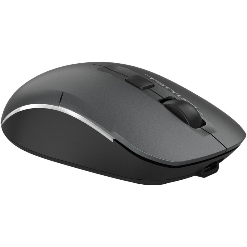 Мышь Wireless A4Tech Fstyler FB26CS Air2 серая/черная, оптическая (2000dpi), BT/Radio, USB, для ноутбука, (4but) (2011600)
