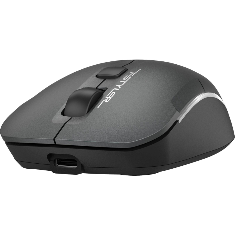Мышь Wireless A4Tech Fstyler FB26CS Air2 серая/черная, оптическая (2000dpi), BT/Radio, USB, для ноутбука, (4but) (2011600)
