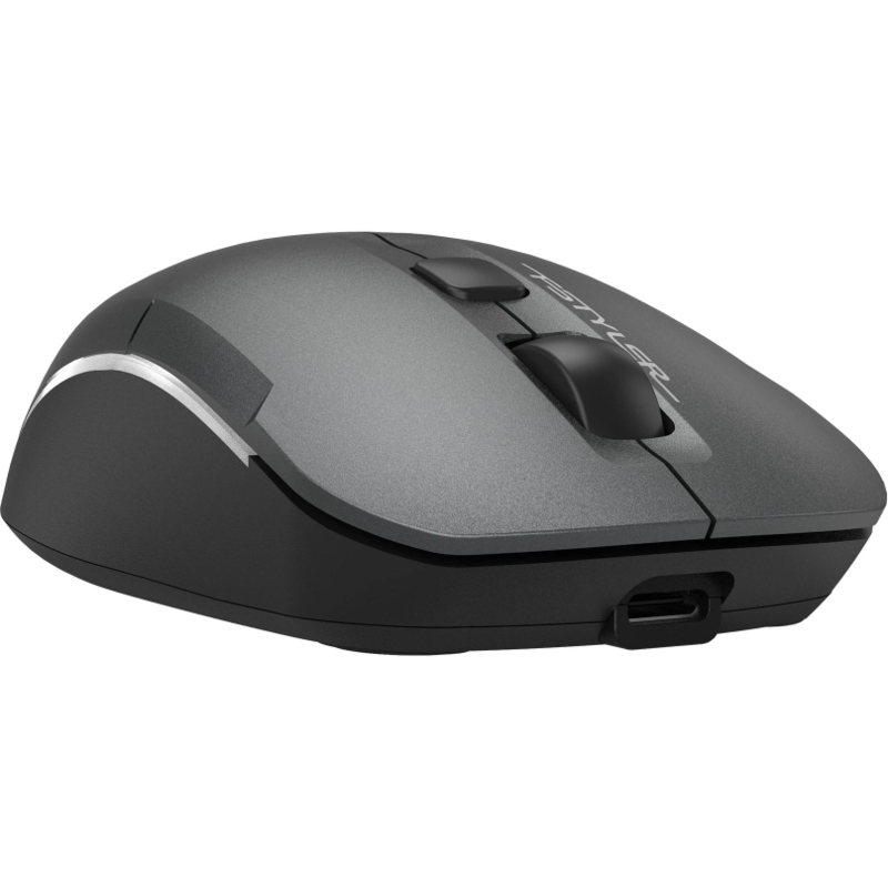 Мышь Wireless A4Tech Fstyler FB26CS Air2 серая/черная, оптическая (2000dpi), BT/Radio, USB, для ноутбука, (4but) (2011600)