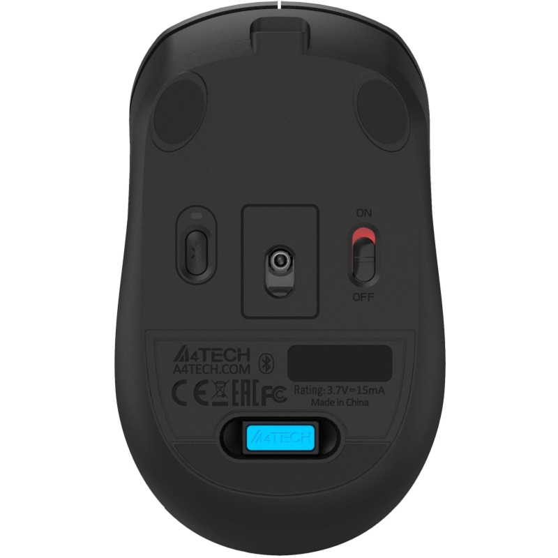 Мышь Wireless A4Tech Fstyler FB26CS Air2 серая/черная, оптическая (2000dpi), BT/Radio, USB, для ноутбука, (4but) (2011600)