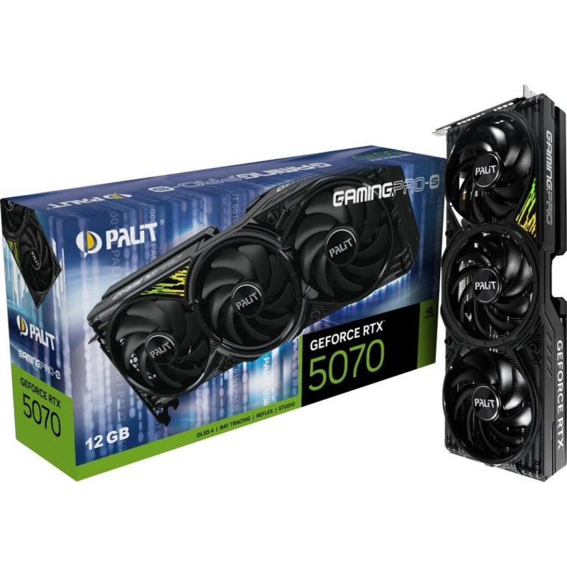 Видеокарта PCIE16 RTX5070 12GB PA-RTX5070 GAMINGPRO-S 12GB PALIT