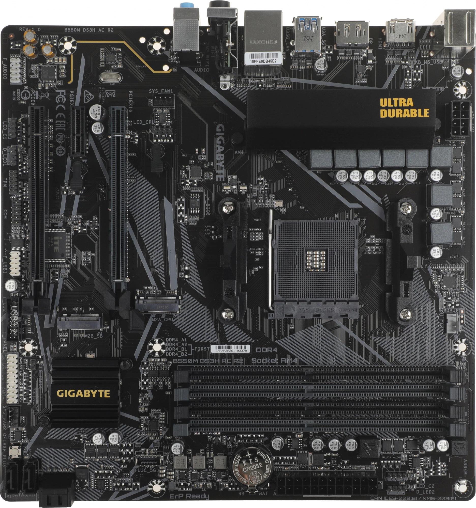 Gigabyte B550M DS3H AC R2
