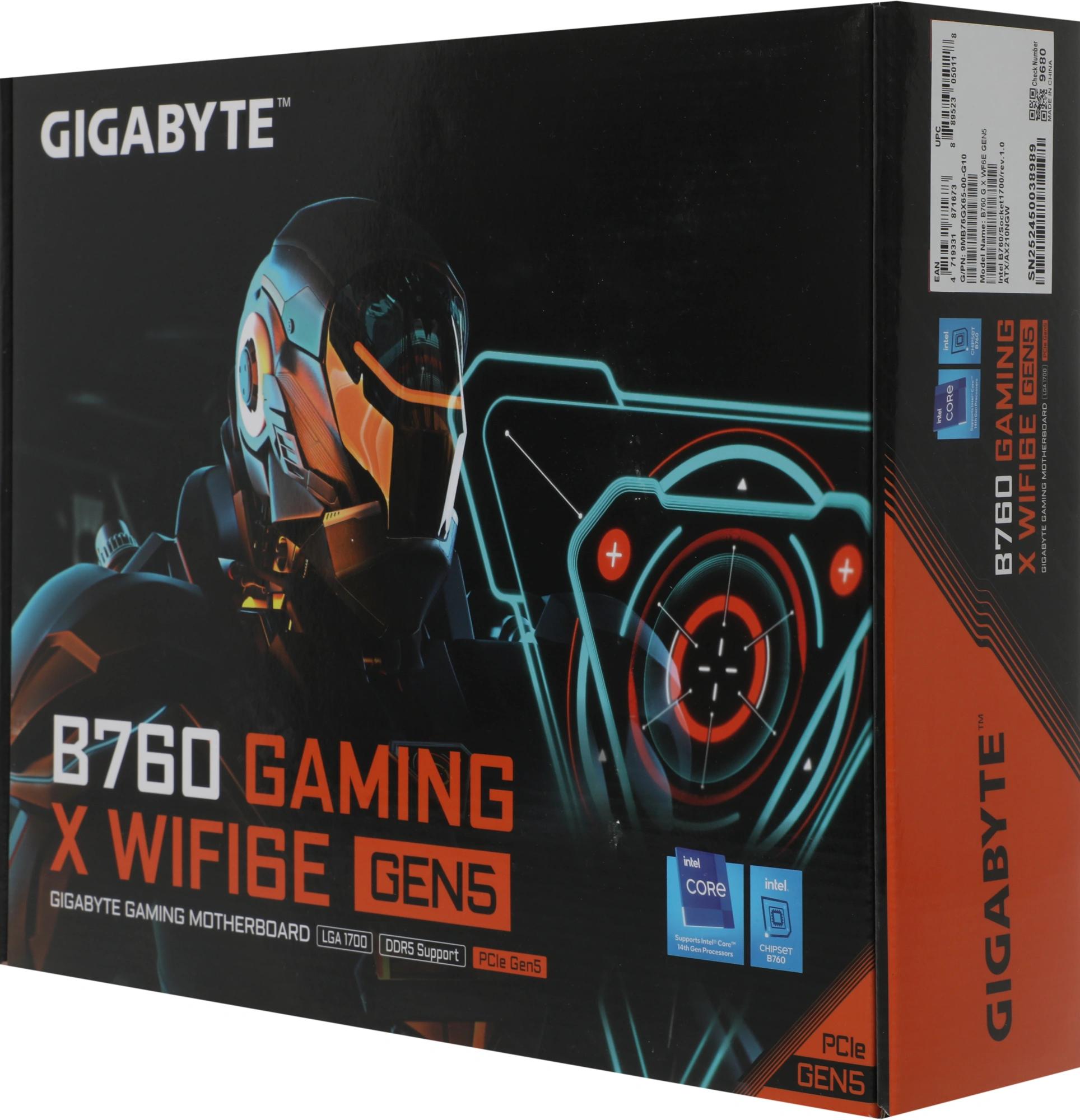 Gigabyte B760 G X WF6E GEN5