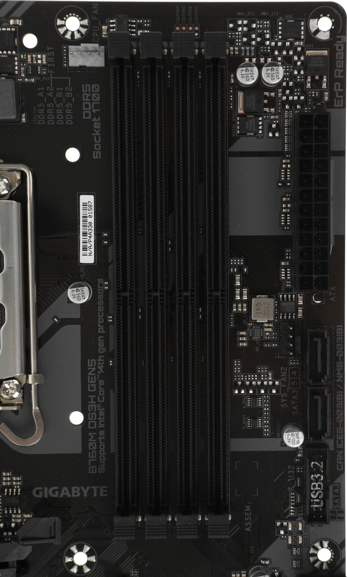 Материнская плата Gigabyte B760M DS3H GEN5