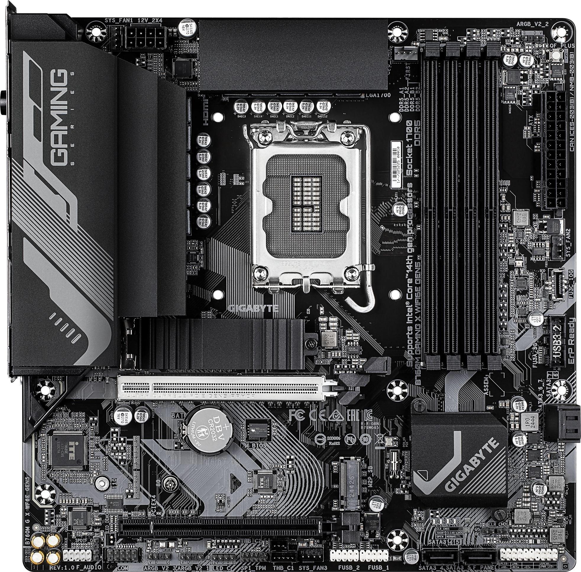 Материнская плата Gigabyte B760M GAMING X WIFI6E GEN5 арт. B760M G X WF6E GEN5