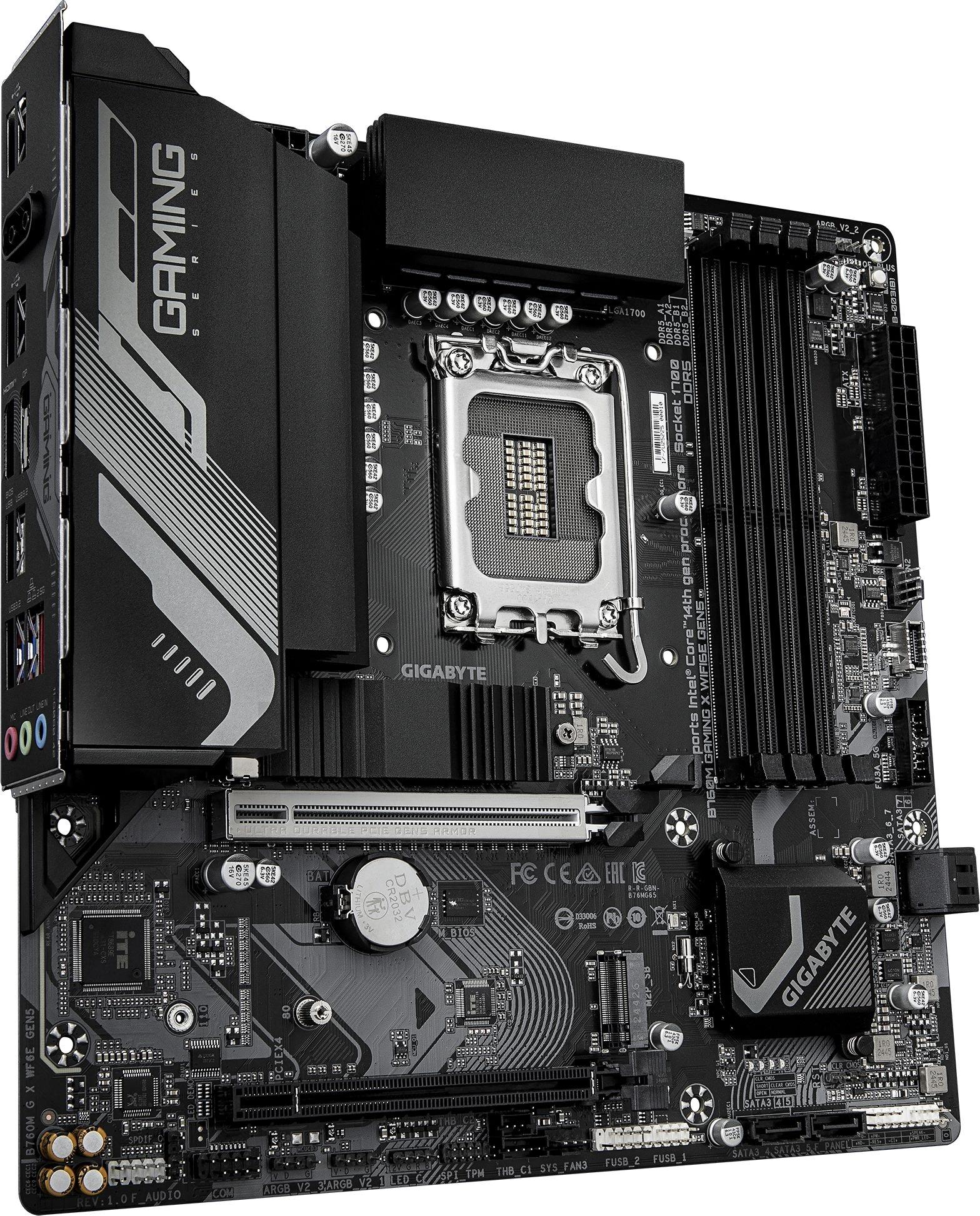 Материнская плата Gigabyte B760M GAMING X WIFI6E GEN5 арт. B760M G X WF6E GEN5