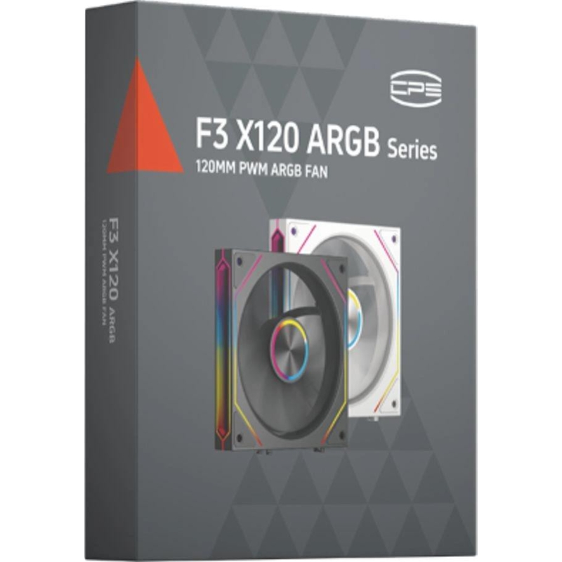 PcCooler F3 X120R ARGB BK