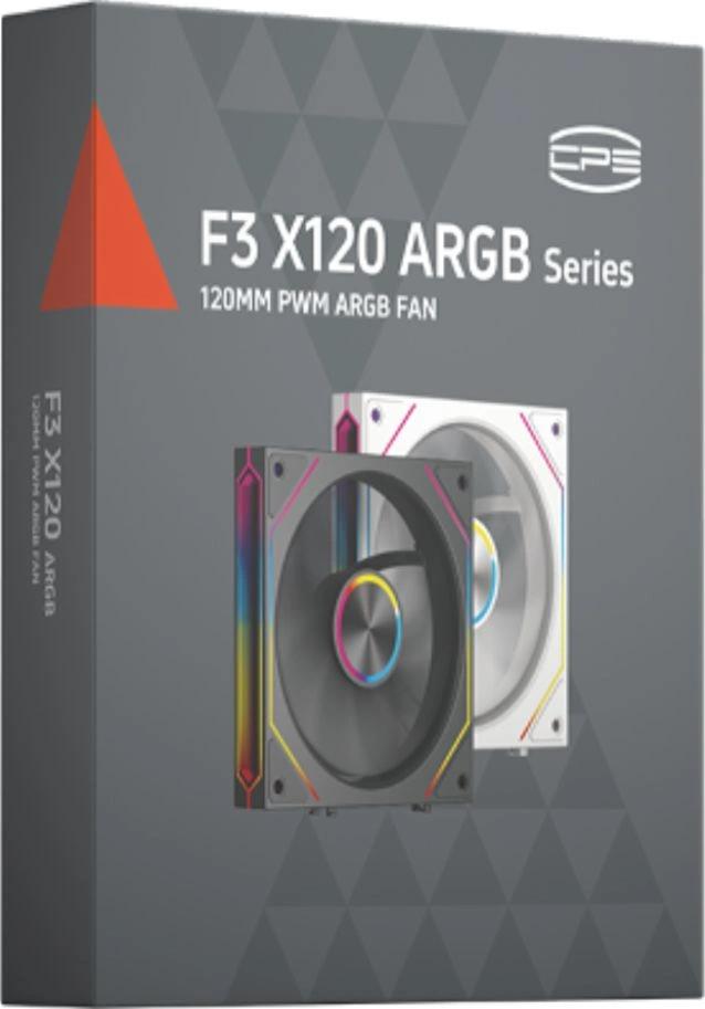 PcCooler F3 X120R ARGB BK