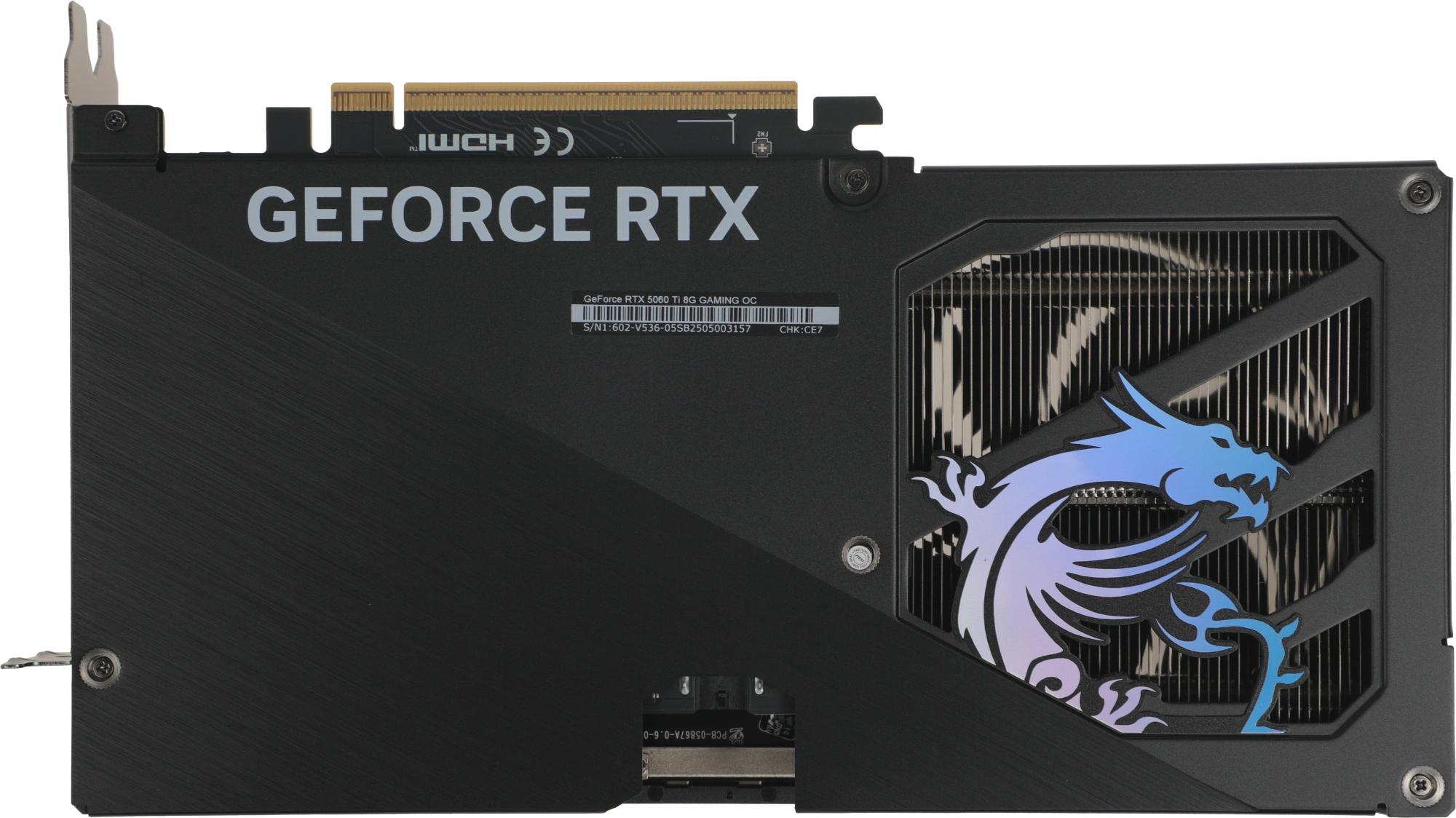 Видеокарта MSI RTX 5060TI 8G GAMING OC