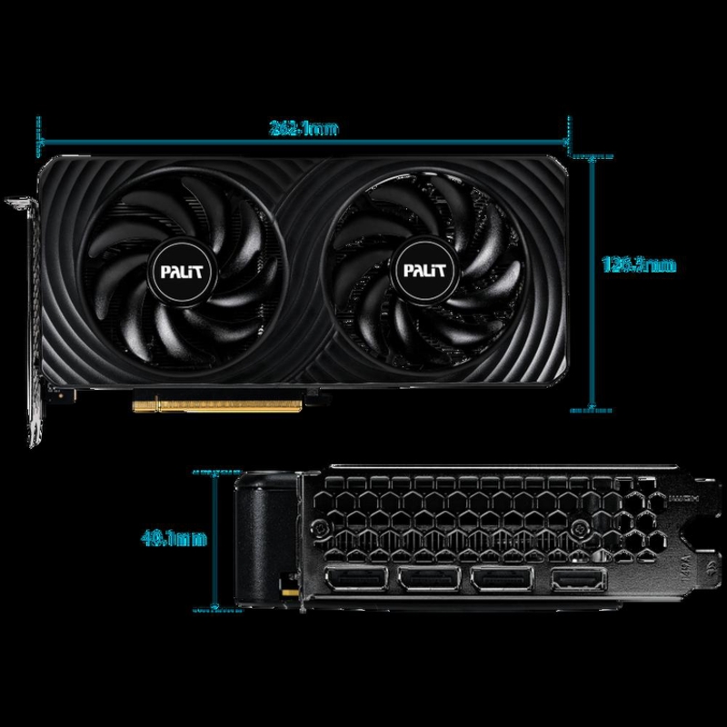 Видеокарта PCI-E Palit GDDR6 128b, HDMI DPx3 NE65050S19P1-GB2070D