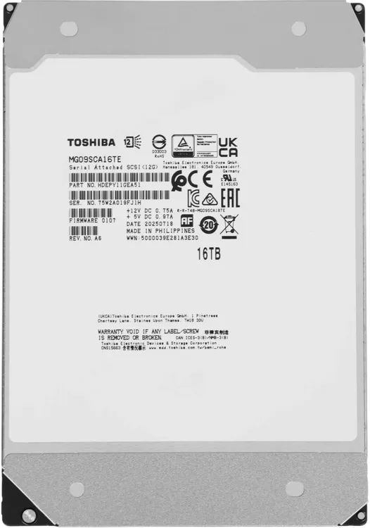 Toshiba Enterprise Capacity MG09SCA16TE
