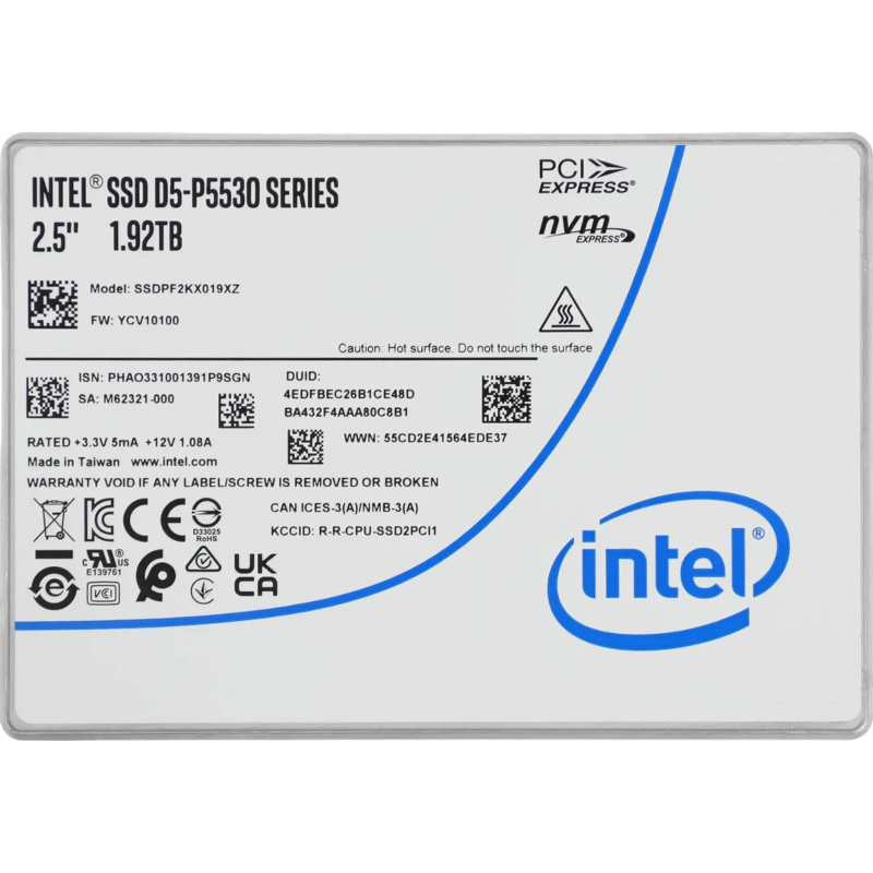 Intel D5-P5530 SSDPF2KX019XZN1