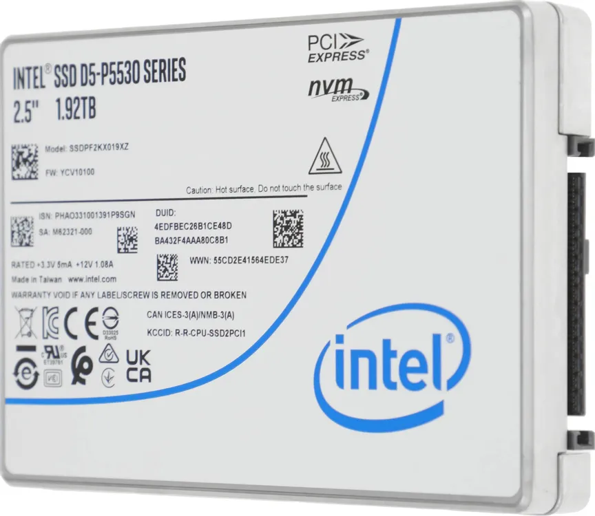 Intel D5-P5530 SSDPF2KX019XZN1
