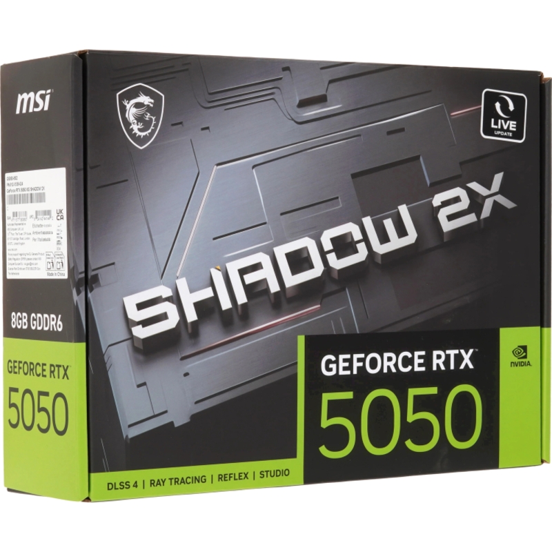 MSI GeForce RTX 5050 SHADOW 2X (RTX 5050 8G SHADOW 2X)