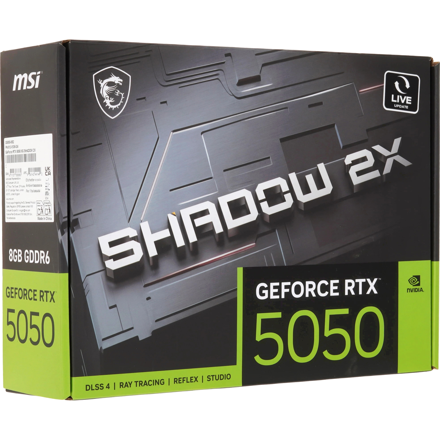 MSI GeForce RTX 5050 SHADOW 2X (RTX 5050 8G SHADOW 2X)