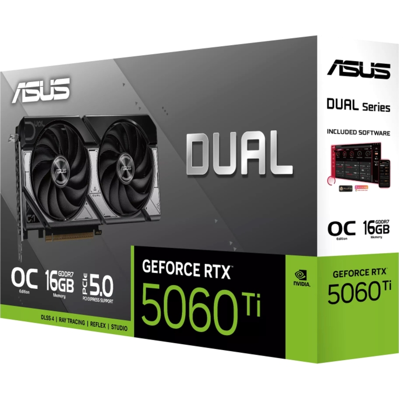 ASUS GeForce RTX 5060 Ti DUAL OC (DUAL-RTX5060TI-O16G)