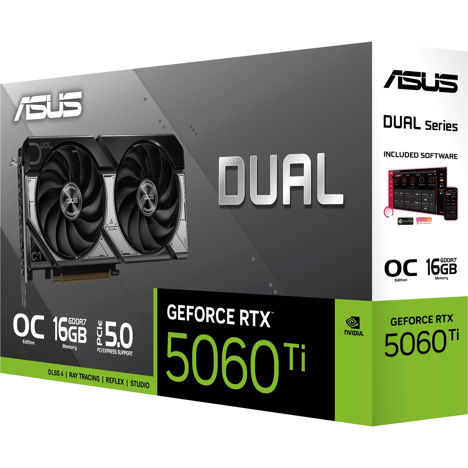 ASUS GeForce RTX 5060 Ti DUAL OC (DUAL-RTX5060TI-O16G)