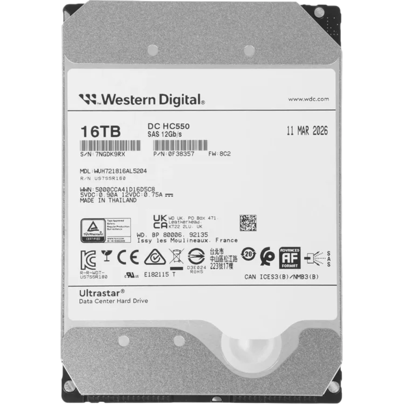WD Ultrastar DC HC550 0F38357