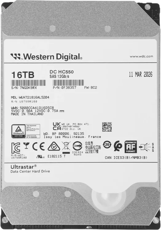 WD Ultrastar DC HC550 0F38357