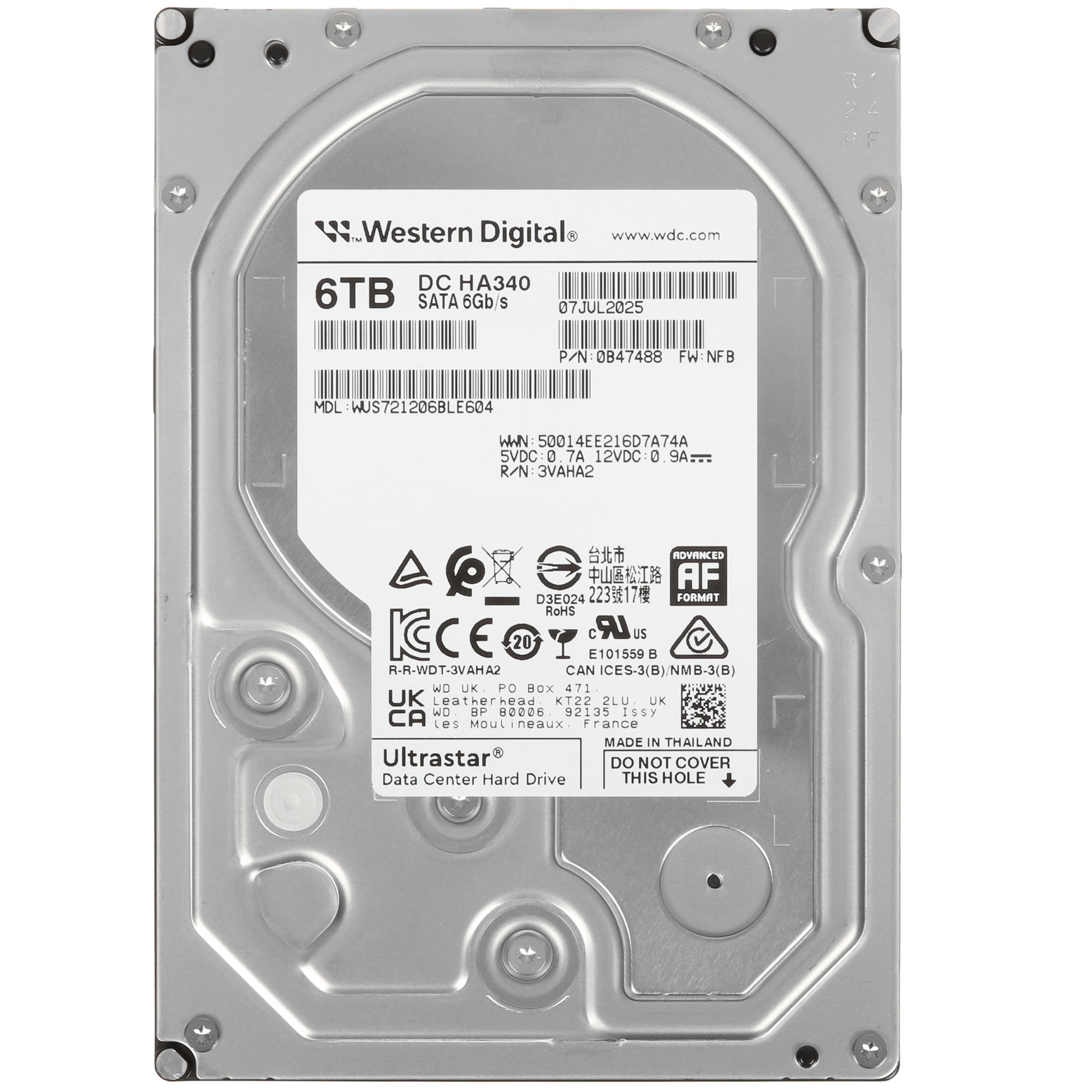 WD Ultrastar DC HA340 WUS721206BLE604