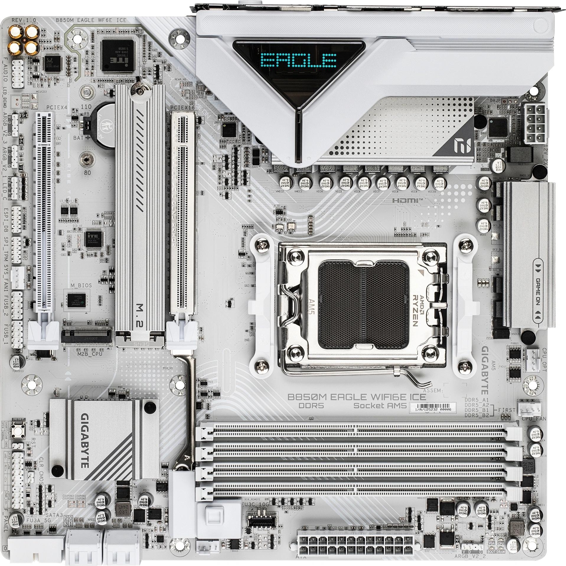 Материнская плата Gigabyte B850M EAGLE WF6E ICE