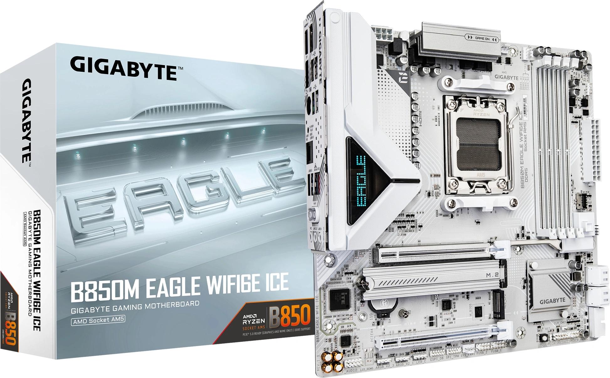Материнская плата Gigabyte B850M EAGLE WF6E ICE