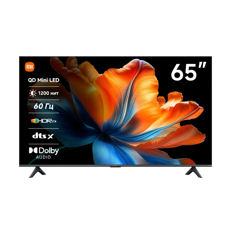 Телевизор QLED Xiaomi 65" TV X Mini LED 65 2026 темно-серый 4K Ultra HD 60Hz DVB-T2 DVB-C DVB-S2 USB WiFi Smart TV арт. L65MC-SMRU