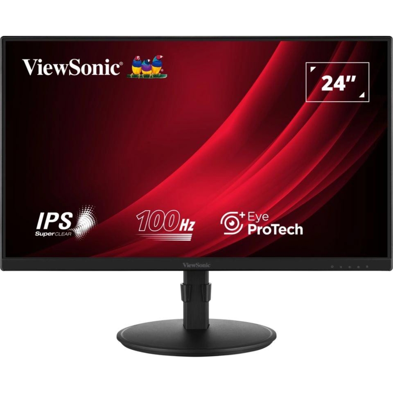 Монитор ViewSonic 23.8" VA2408-HDJ черный IPS LED 16:9 HDMI матовая HAS Piv 250cd 178гр/178гр 1920x1080 100Hz VGA DP FHD 5.2кг
