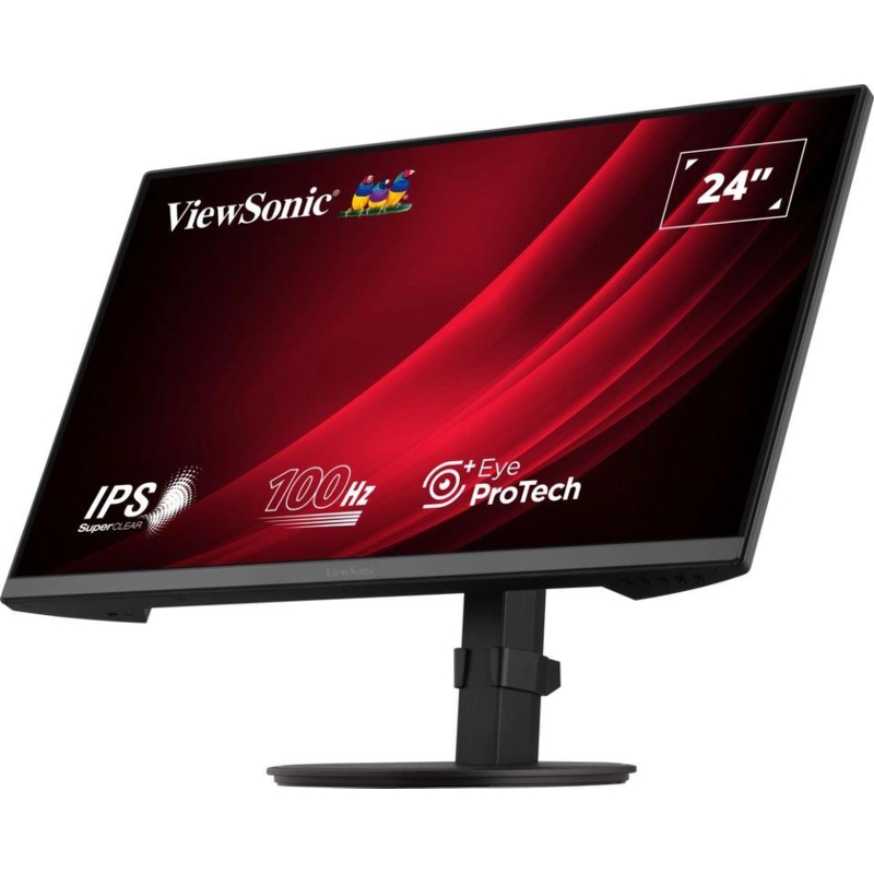Монитор ViewSonic 23.8" VA2408-HDJ черный IPS LED 16:9 HDMI матовая HAS Piv 250cd 178гр/178гр 1920x1080 100Hz VGA DP FHD 5.2кг