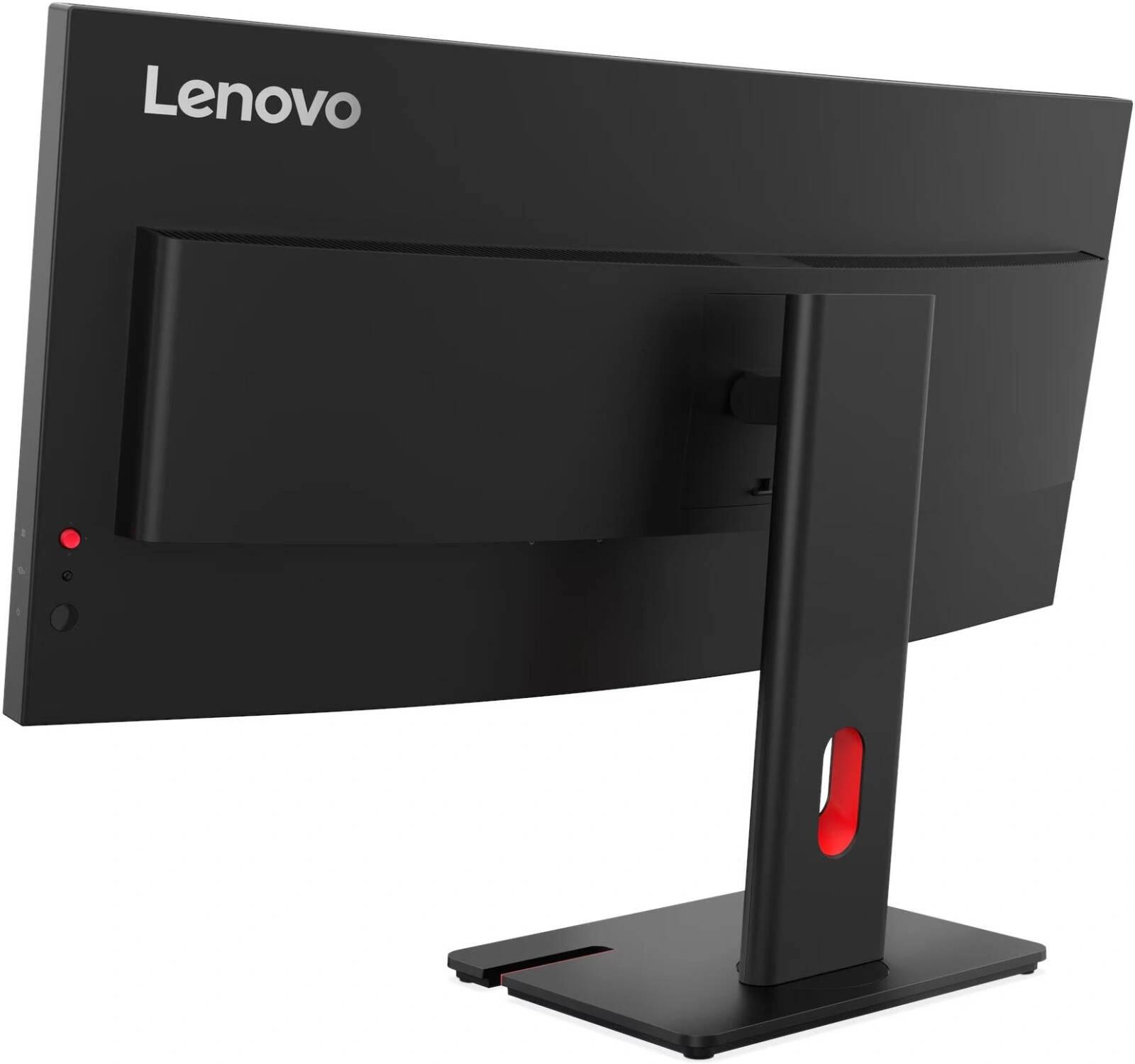 Монитор Lenovo 34" ThinkVision T34wd-40 черный VA LED 4ms 21:9 HDMI матовая HAS Piv 3000:1 300cd 178гр/178гр 3440x1440 120Hz DP WQ USB 9.2кг арт. 64AEGAT1UK