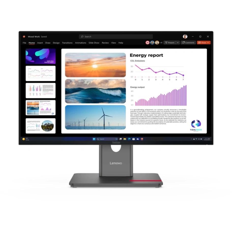 Монитор Lenovo ThinkVision P24Q-40 23.8“ 16:9 QHD (2560x1440) IPS, 120Hz, 300N, 1xHDMI 2.1 TMDS, 1xDP 1.4 (HBR2), 1xDP 1.4 Out, 1xUSB-B (USB 5Gbps), 3xUSB-A (USB 5Gbps), 1xUSB-C (USB 5Gbps, 15W PD), LTPS, 1Y