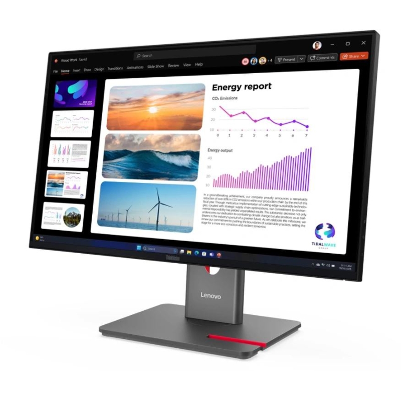 Монитор Lenovo ThinkVision P24Q-40 23.8“ 16:9 QHD (2560x1440) IPS, 120Hz, 300N, 1xHDMI 2.1 TMDS, 1xDP 1.4 (HBR2), 1xDP 1.4 Out, 1xUSB-B (USB 5Gbps), 3xUSB-A (USB 5Gbps), 1xUSB-C (USB 5Gbps, 15W PD), LTPS, 1Y арт. 64B2GAT1UK
