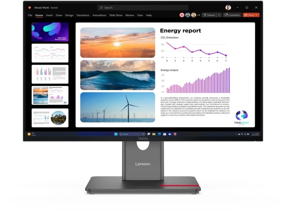 Монитор Lenovo ThinkVision P24Q-40 23.8“ 16:9 QHD (2560x1440) IPS, 120Hz, 300N, 1xHDMI 2.1 TMDS, 1xDP 1.4 (HBR2), 1xDP 1.4 Out, 1xUSB-B (USB 5Gbps), 3xUSB-A (USB 5Gbps), 1xUSB-C (USB 5Gbps, 15W PD), LTPS, 1Y арт. 64B2GAT1UK