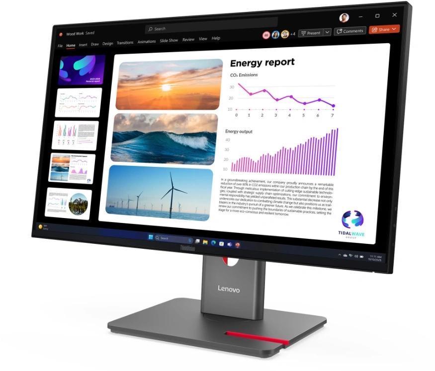 Монитор Lenovo ThinkVision P24Q-40 23.8“ 16:9 QHD (2560x1440) IPS, 120Hz, 300N, 1xHDMI 2.1 TMDS, 1xDP 1.4 (HBR2), 1xDP 1.4 Out, 1xUSB-B (USB 5Gbps), 3xUSB-A (USB 5Gbps), 1xUSB-C (USB 5Gbps, 15W PD), LTPS, 1Y арт. 64B2GAT1UK
